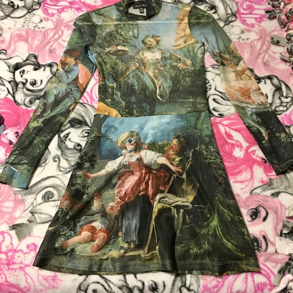 Current Mood Marie Antoinette Long Sleeve Dress